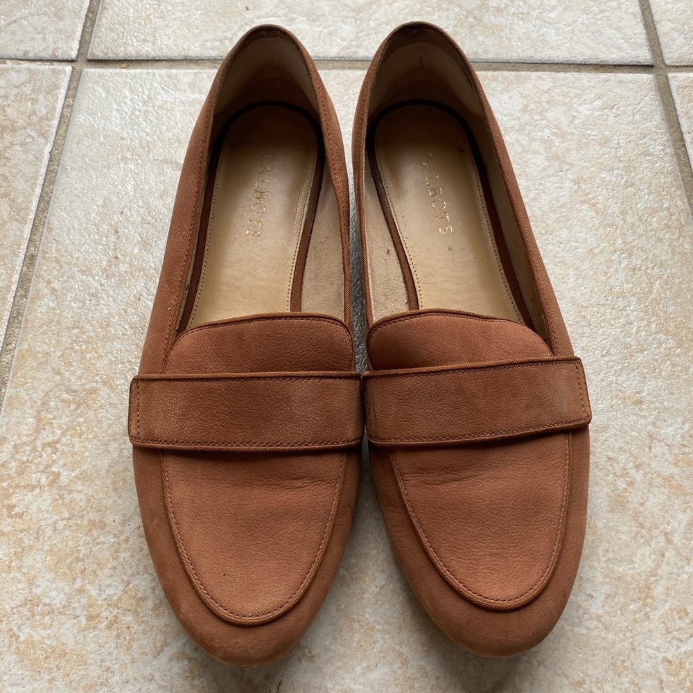 Talbots Ryan Keeper Nubuck Leather Loafers